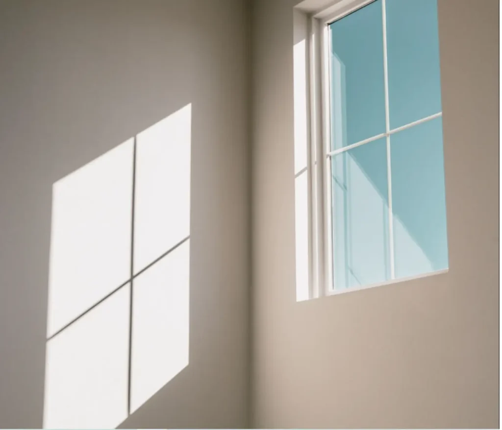 Professional window cleaning kit including a bucket, squeegee, microfiber sleeves, and specialized streak-free cleaning solutions by SUDS Window & Eaves Cleaning.