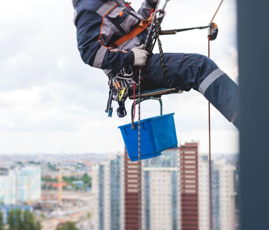 Professional exterior cleaning services being performed on a property in Toronto.